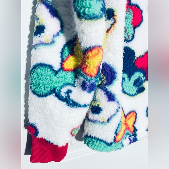 Disney Minnie Mouse Sherpa Fleece Sweater Loose Fit AOP Women’s Size XS #3 - Picture 2 of 6